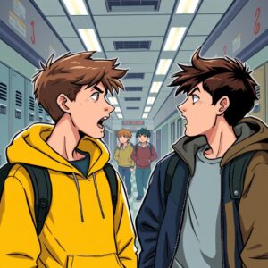 two students arguing